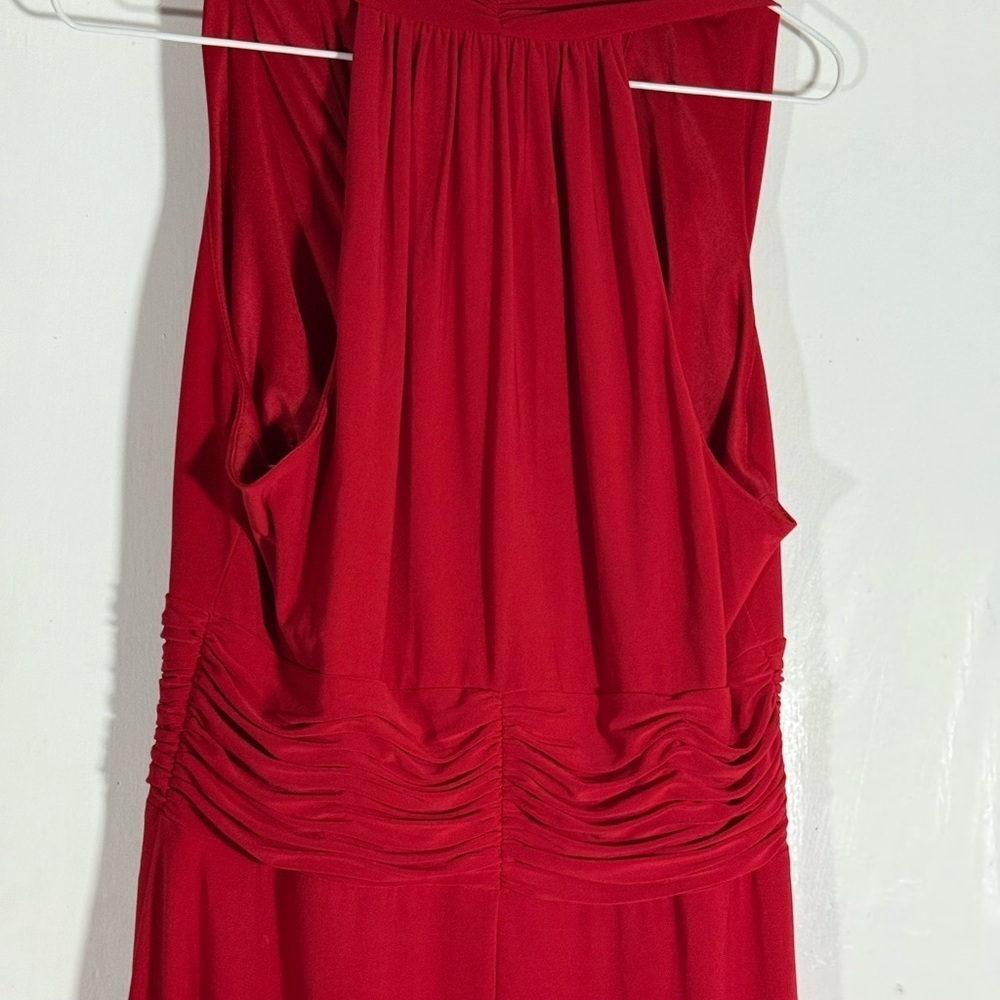 Evan Picone Deep Red Maxi Dress - Picture 10 of 11